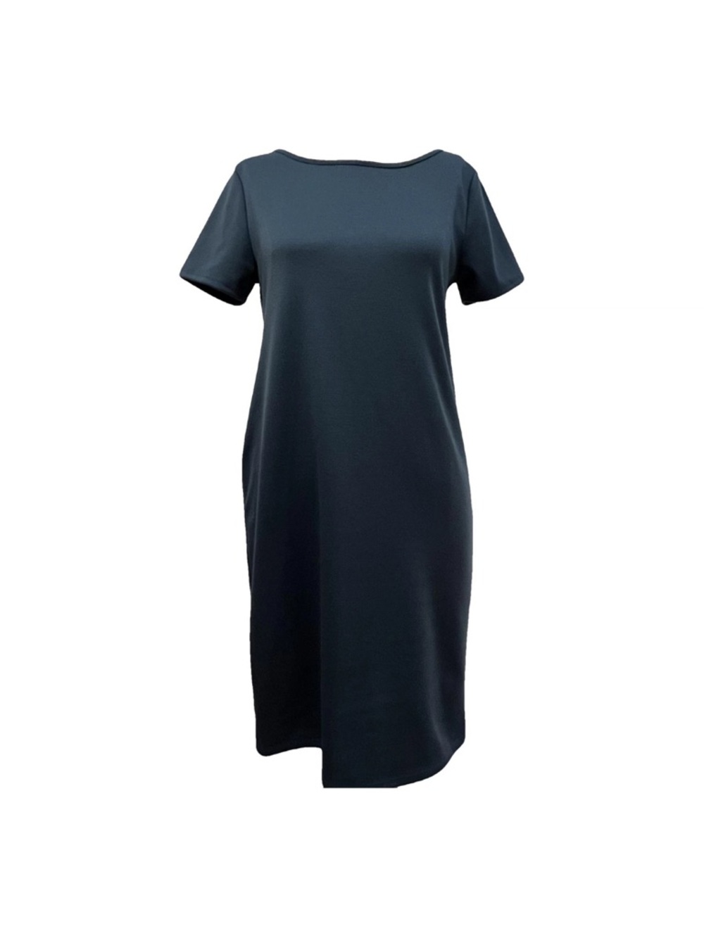 PinkBlush Classic Short-Sleeve Boatneck Dress in Teal